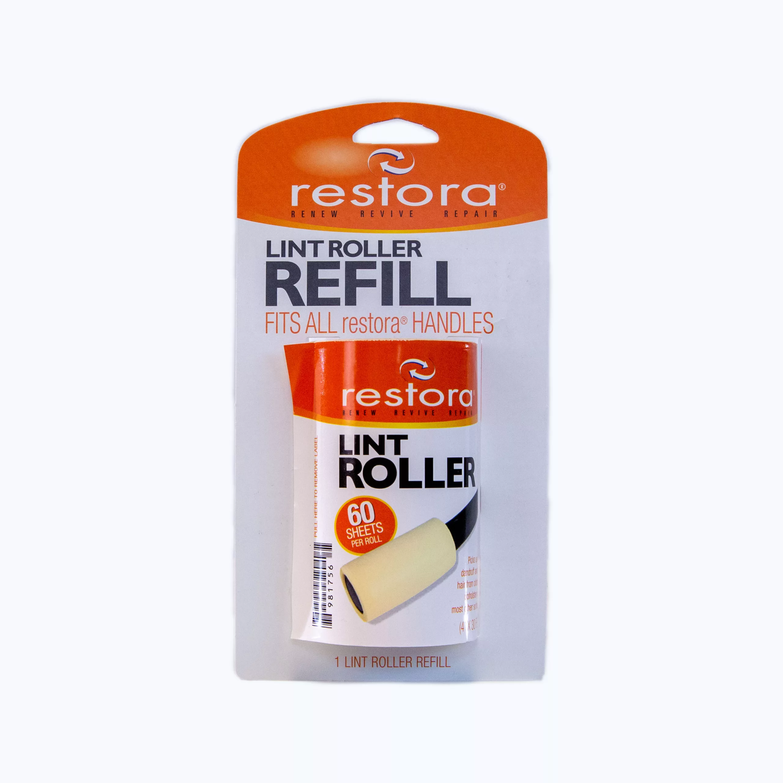 Lint Roller Refill on White Background